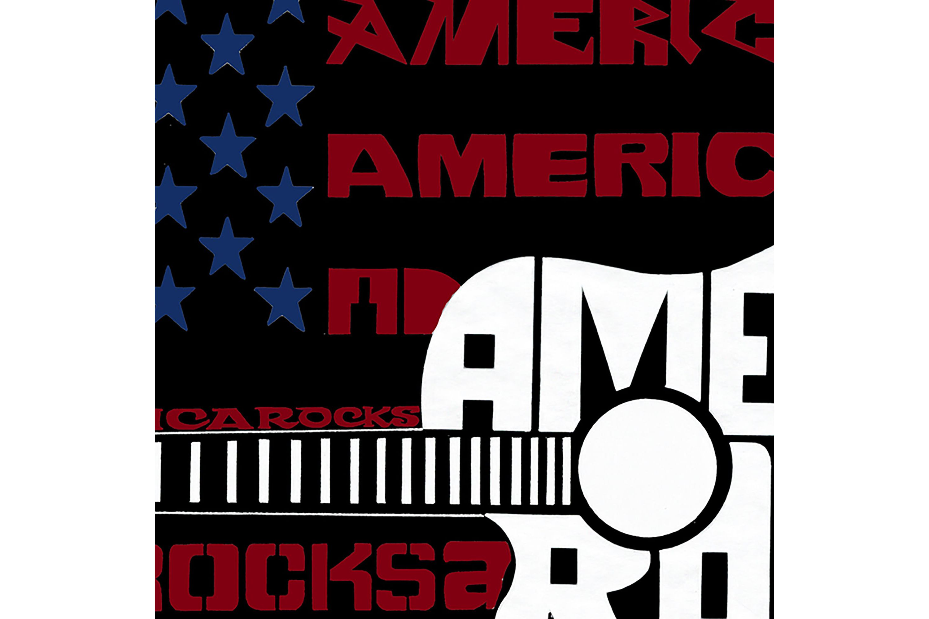 America Rocks - Womens Word Art T-Shirt