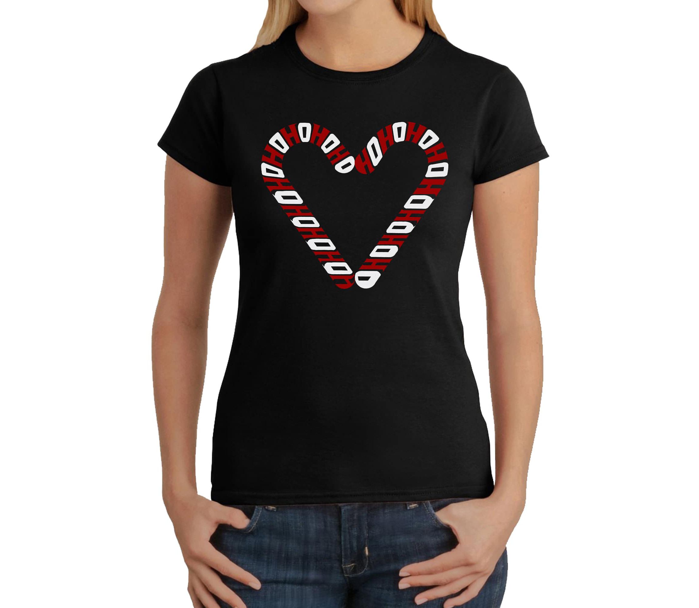 Candy Canes - Womens Word Art T-Shirt