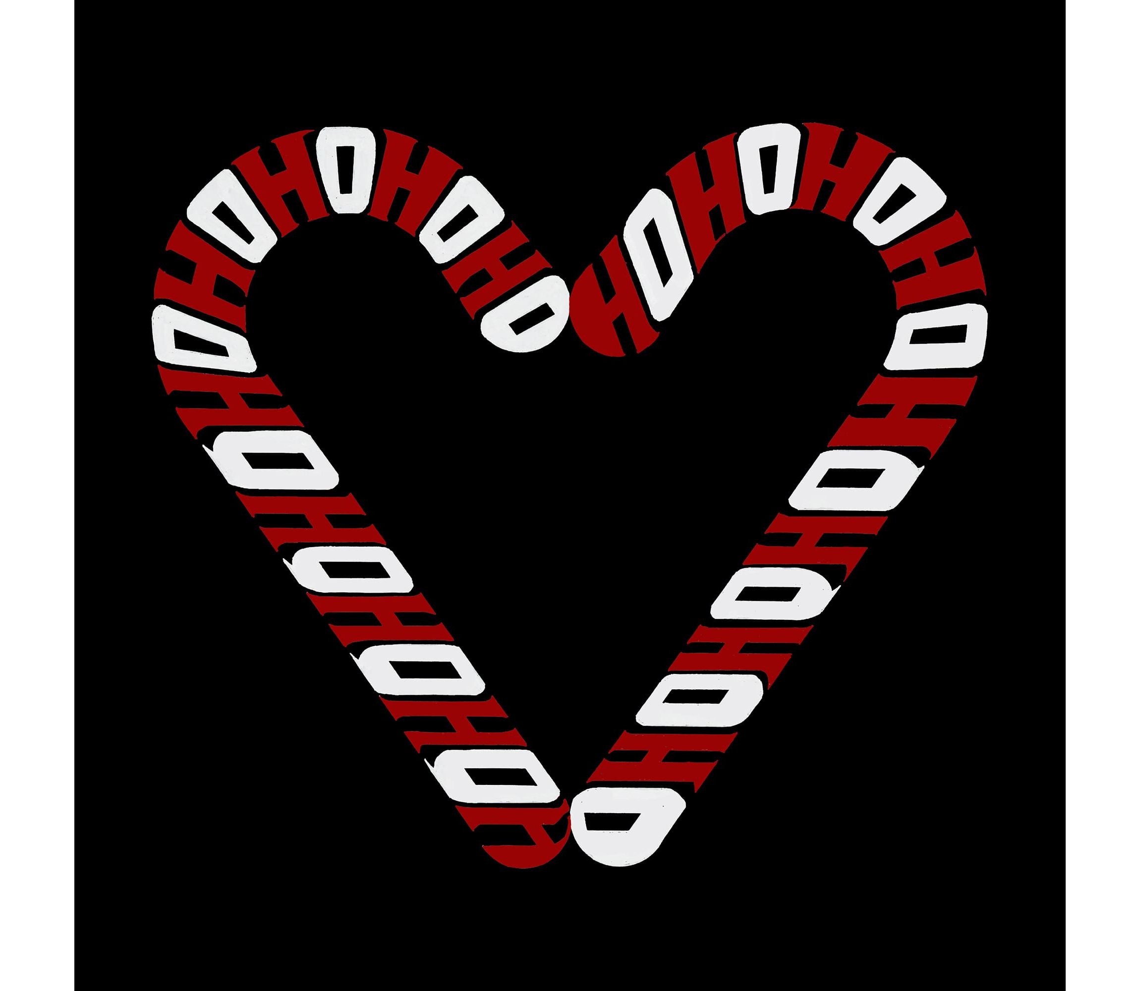 Candy Canes - Womens Word Art T-Shirt