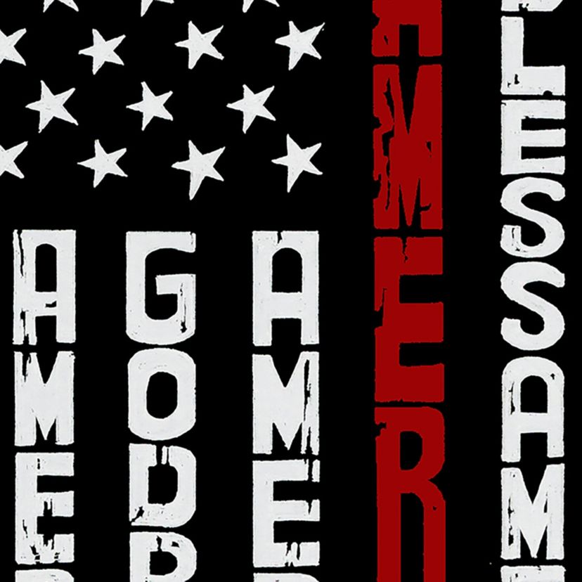 Cross Flag - Womens Word Art T-Shirt