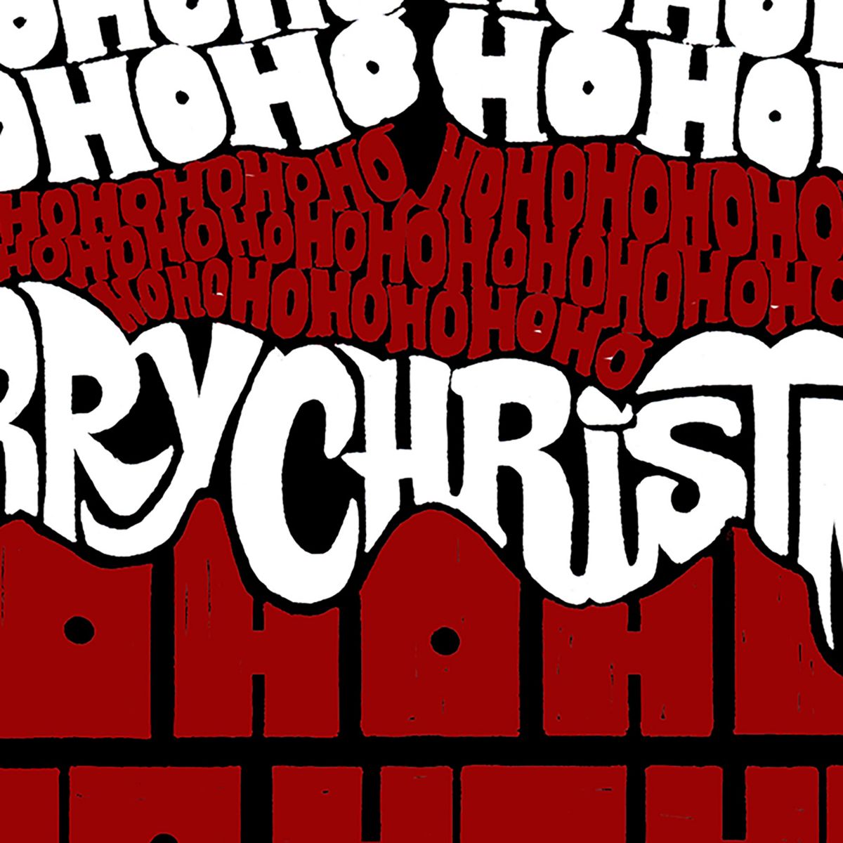 Chimney Santa - Womens Word Art Crewneck Sweatshirt