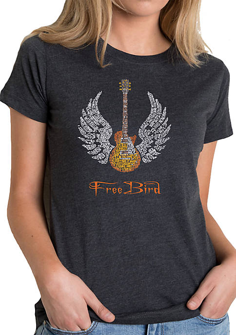 Premium Blend Word Art T-Shirt - Lyrics To Freebird