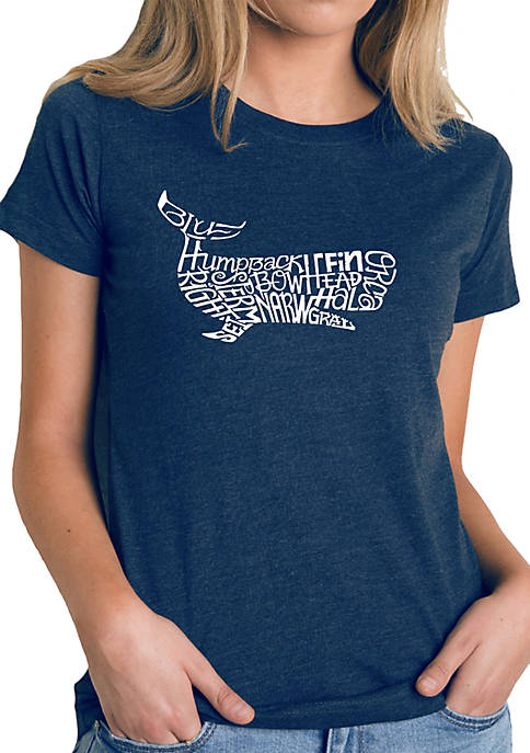 Premium Blend Word Art T-Shirt - Humpback Whale