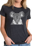 Womens Premium Blend Word Art Graphic T-Shirt - Koala