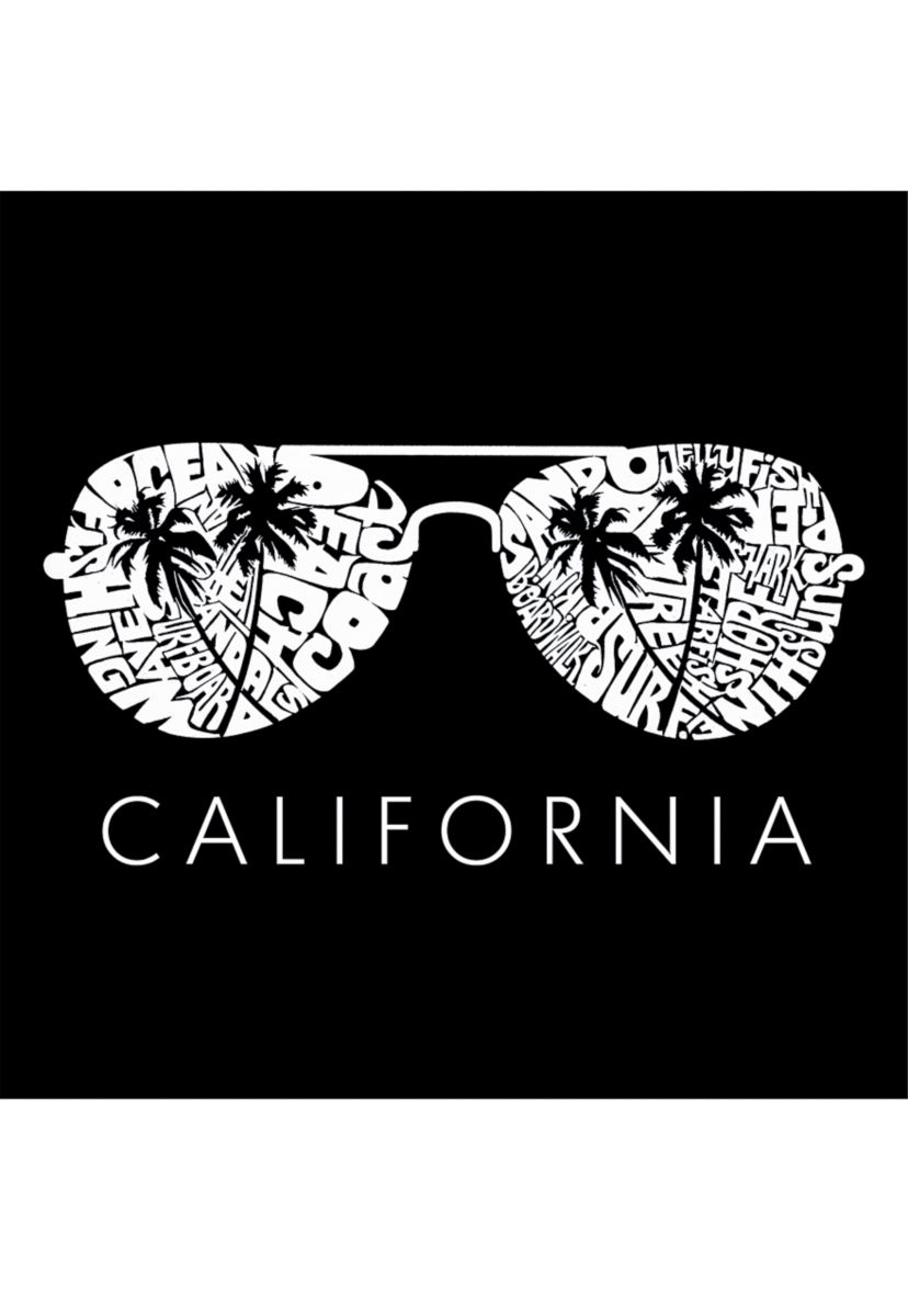 Womens Premium Blend Word Art Graphic T-Shirt - California Shades