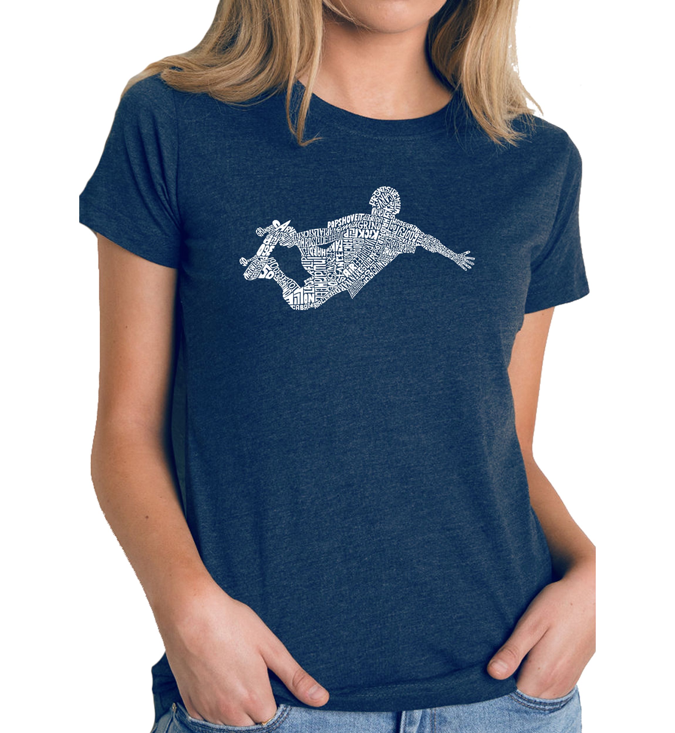 Womens Popular Skating Moves & Tricks T-shirt 