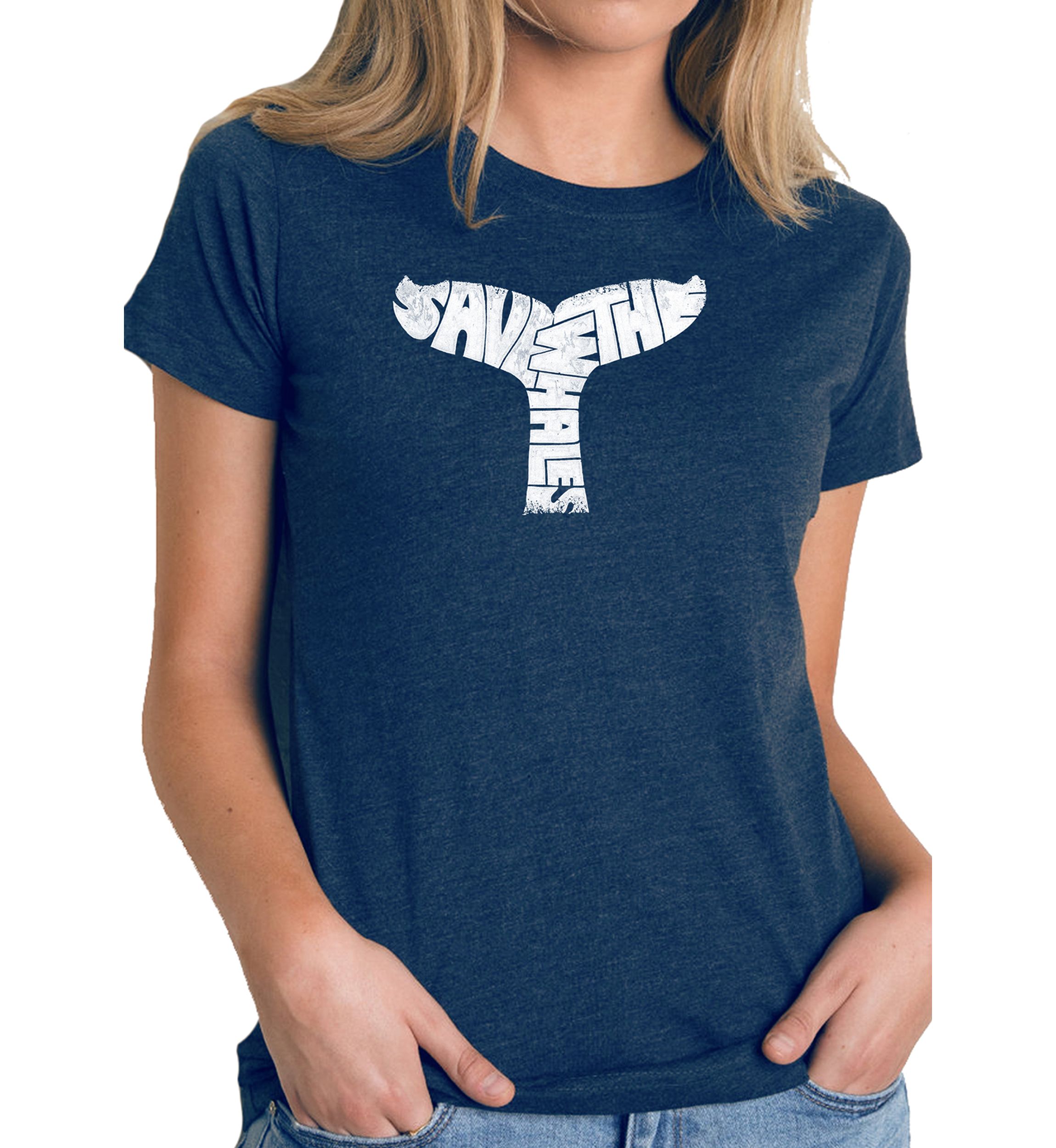 Womens T-Shirt - SAVE THE WHALES