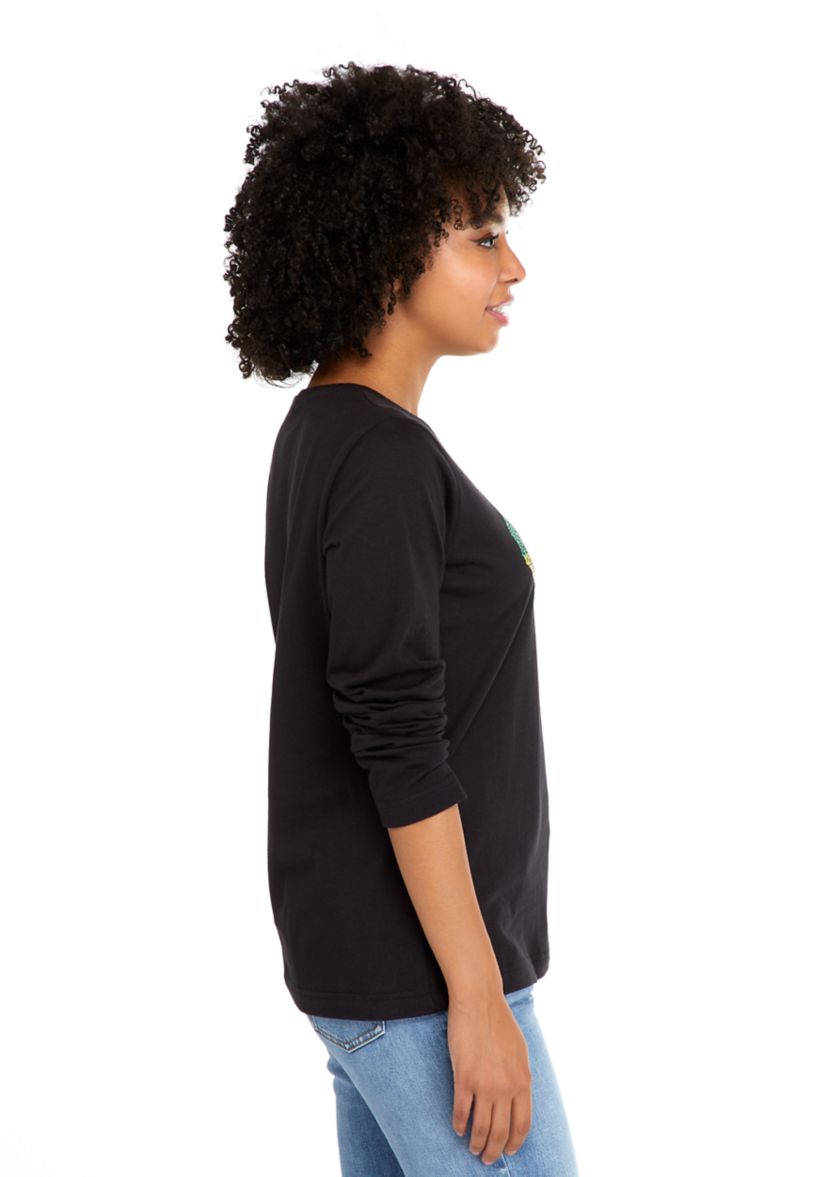 Womens Word Art Long Sleeve T-Shirt - Countries in Africa