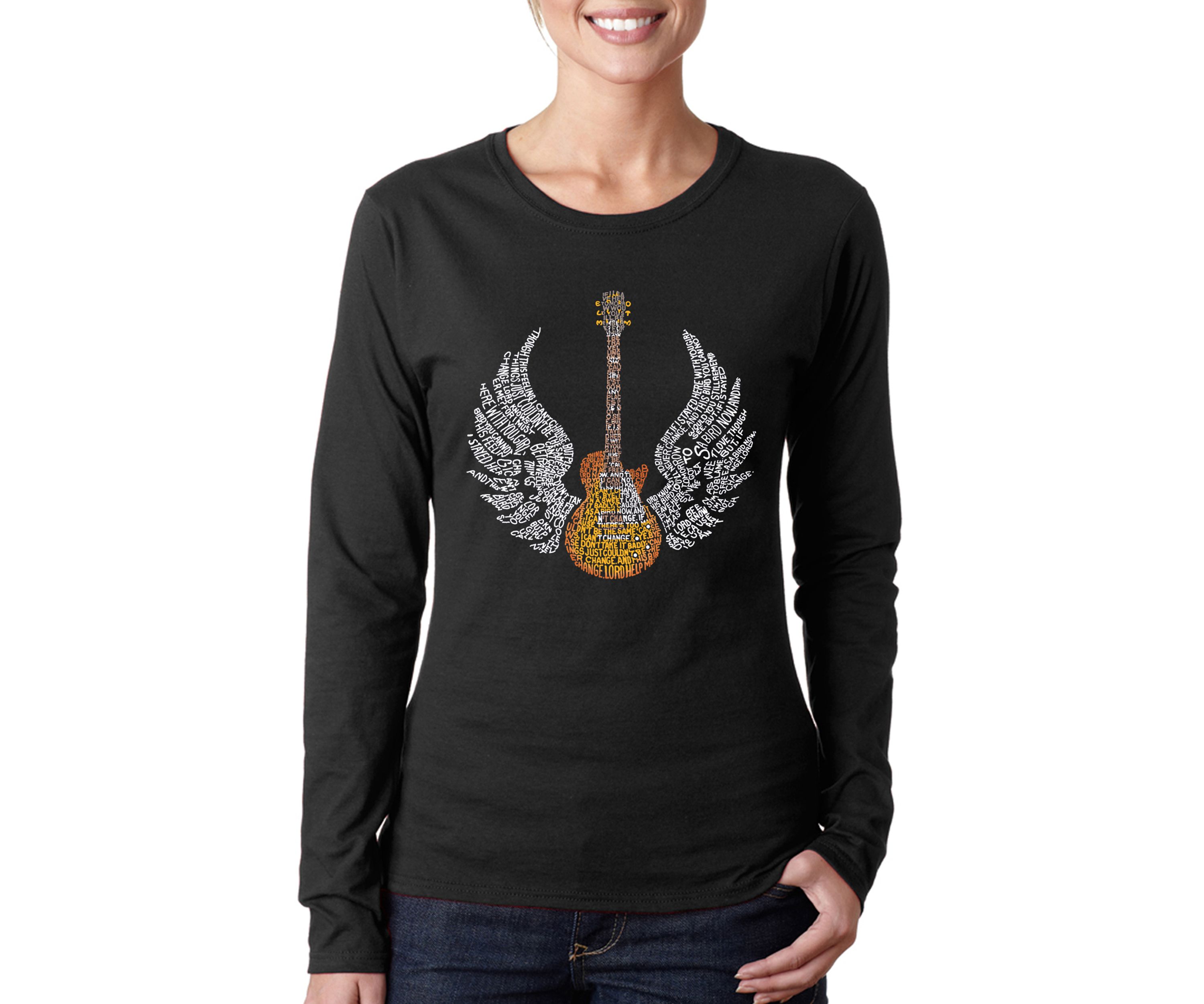 Word Art T Shirt – Lyrics To Freebird
