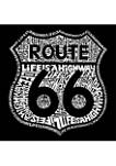 Womens Word Art Long Sleeve T-Shirt - Route 66 - Life is a Highway