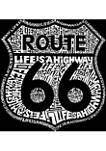 Womens Word Art Tank Top - Route 66 - Life is a Highway