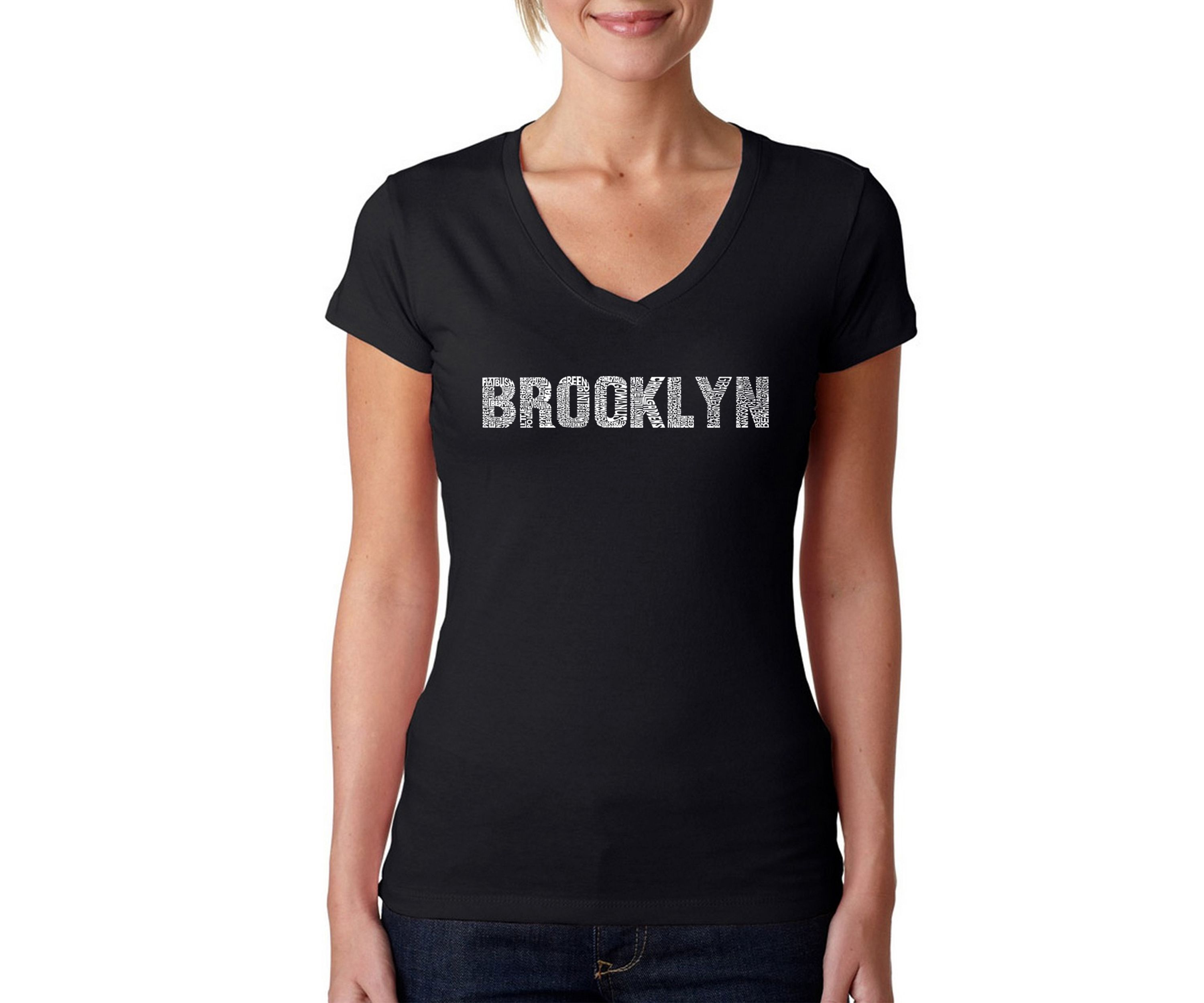 Word Art T Shirt – Brooklyn Neightborhoods