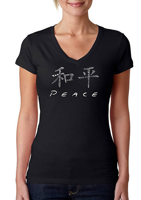 Word Art T Shirt – Chinese Peace Symbol