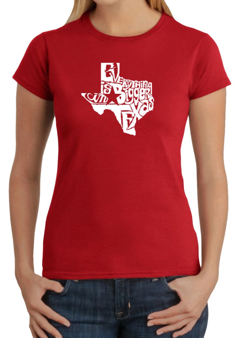 Word Art T Shirt – Everything is Bigger in Texas