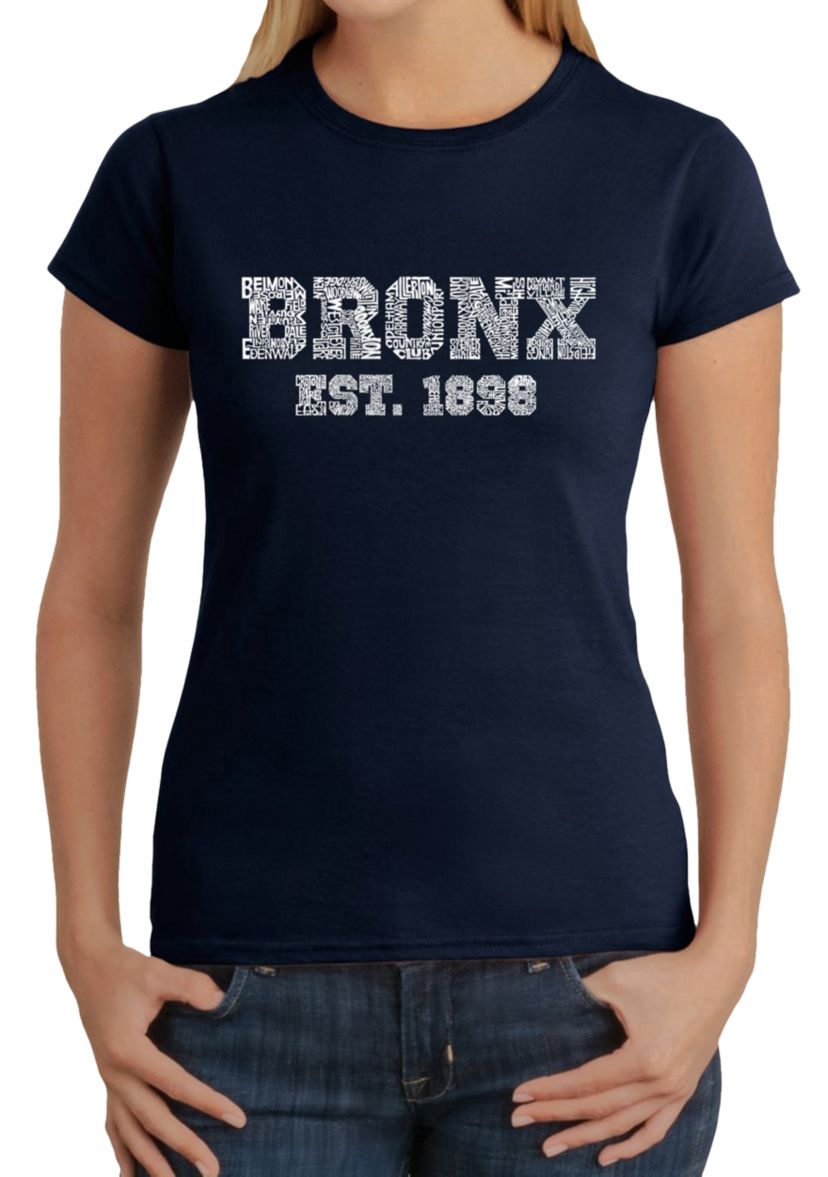 Word Art T Shirt – Popular Neighborhoods in Bronx, NY