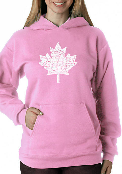 Word Art Hooded Sweatshirt - Canadian National Anthem 