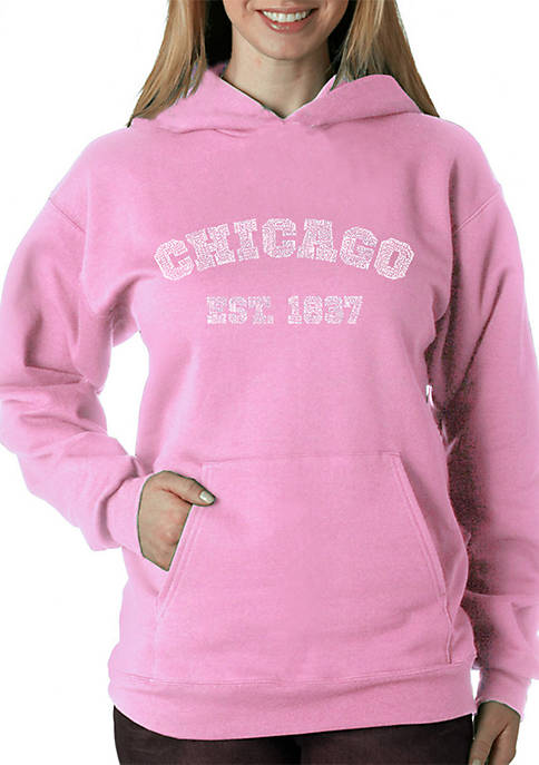 Word Art Hooded Sweatshirt - Chicago 1837