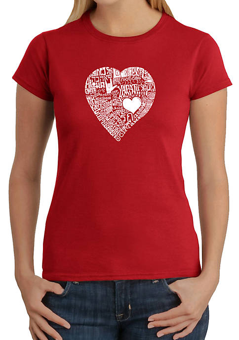 Word Art Graphic T-Shirt - Love in 44 Different Languages
