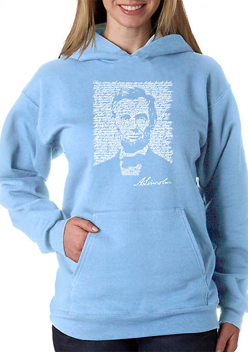 LA Pop Art Word Art Hooded Sweatshirt