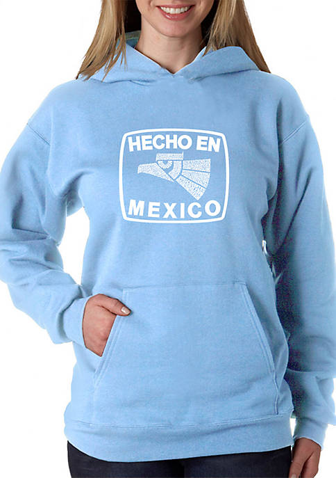 Word Art Hooded Sweatshirt - Hecho En Mexico 