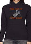 Womens Word Art Hooded Sweatshirt -This Aint My First Rodeo