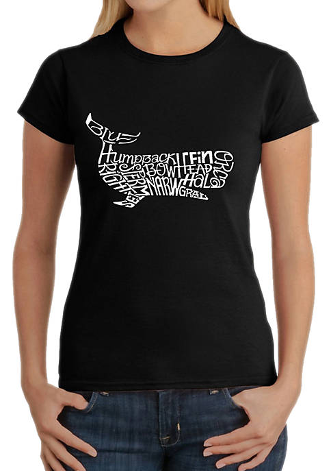 Word Art T-Shirt - Humpback Whale