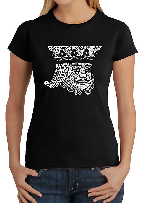 Word Art T-Shirt - King of Spades