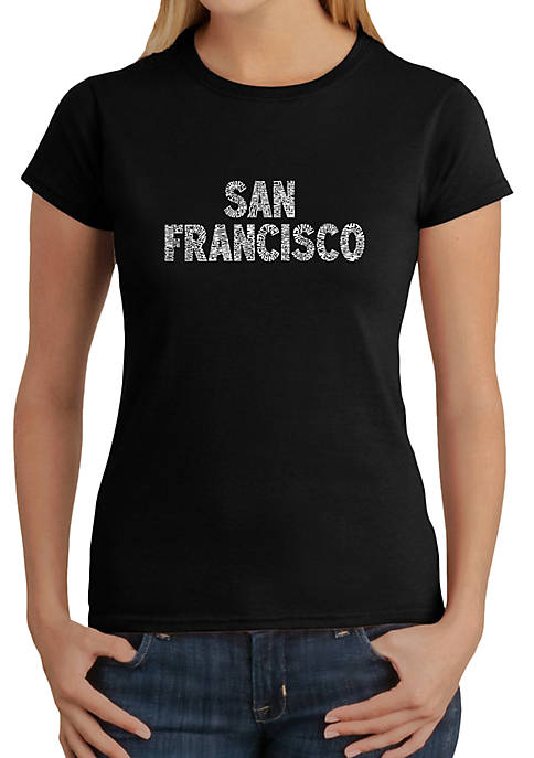 Word Art T-Shirt - San Francisco Neighborhoods