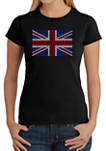 Womens Word Art Graphic T-Shirt - God Save the Queen