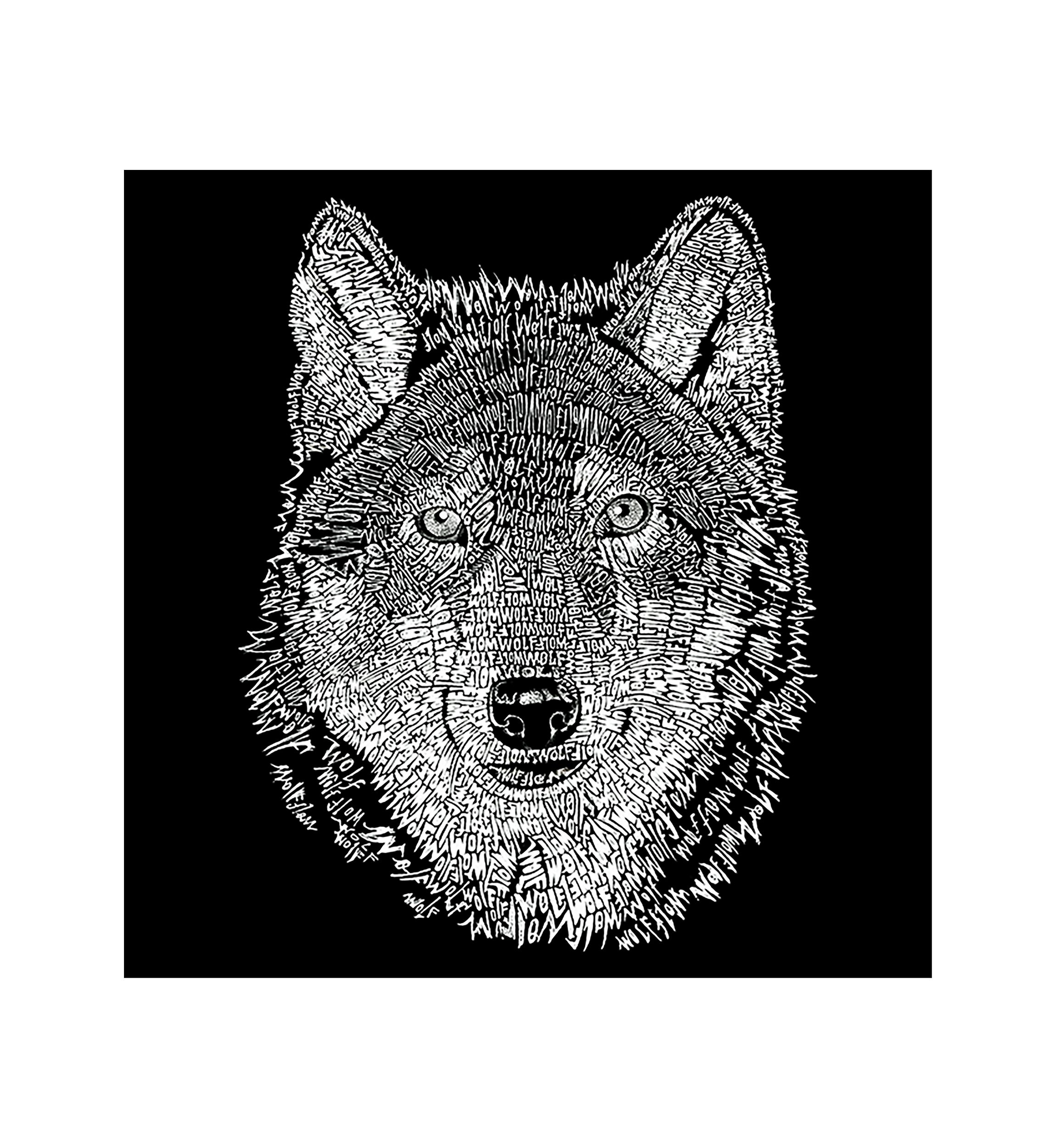 Womens Word Art T-Shirt - Wolf