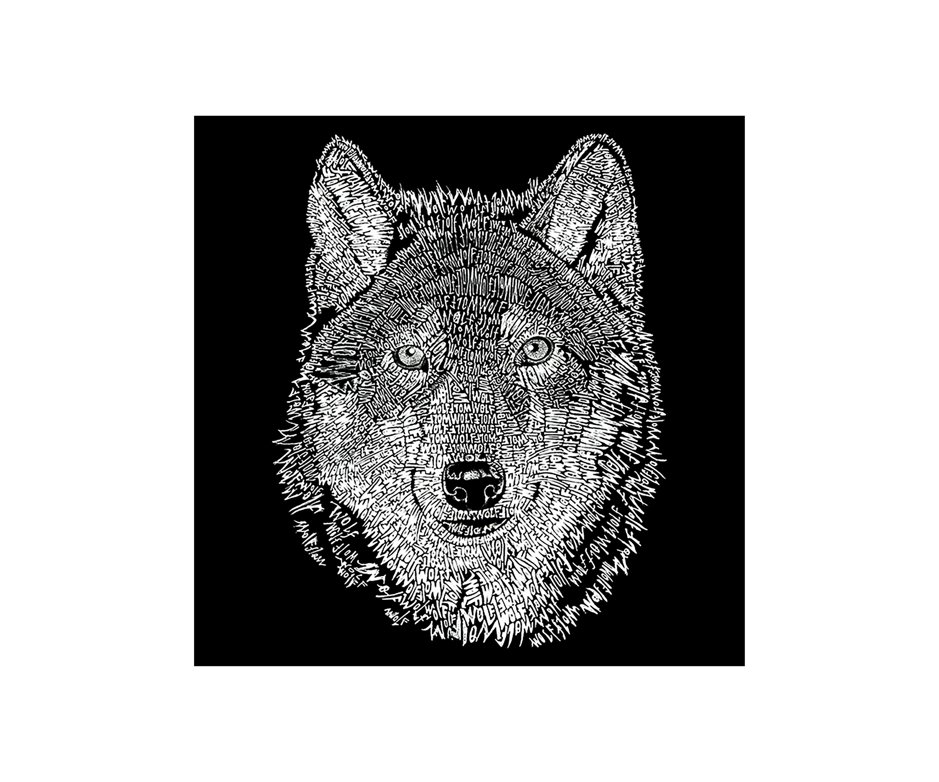 Womens Word Art T-Shirt - Wolf