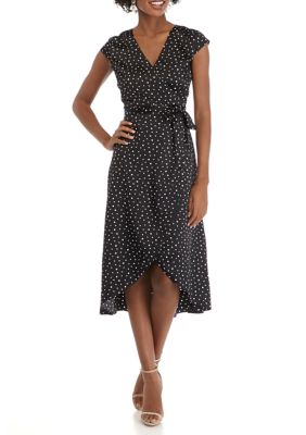 Madison Women's Wrap Printed Midi Dress | belk