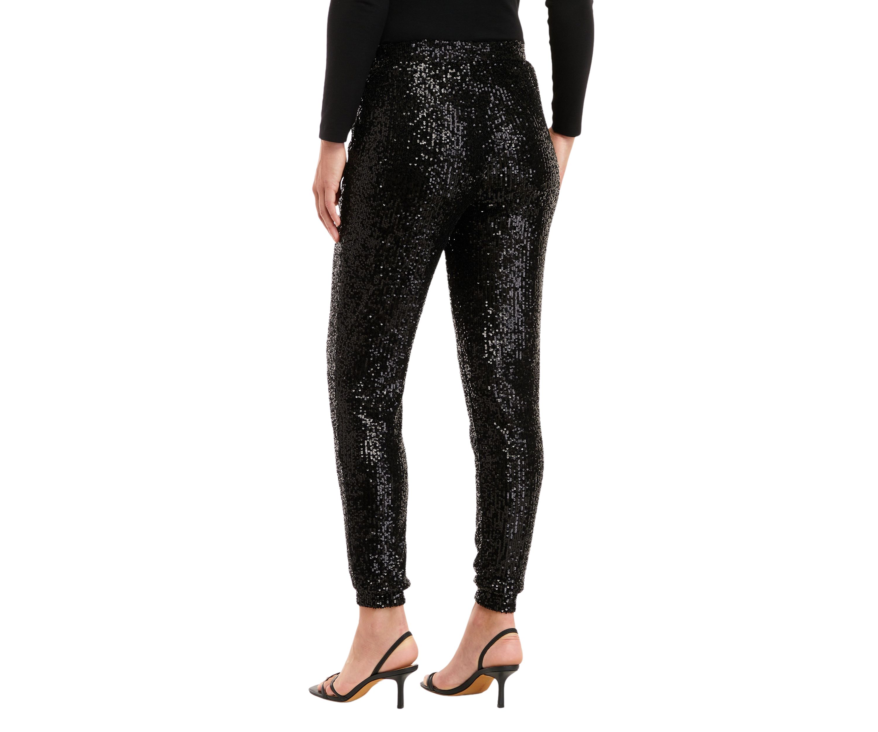 Womens Sequin Joggers