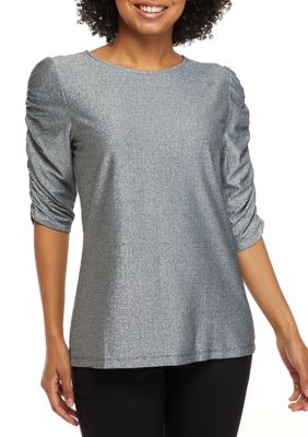 THE LIMITED Women's Elbow Puff Sleeve Knit Top | belk