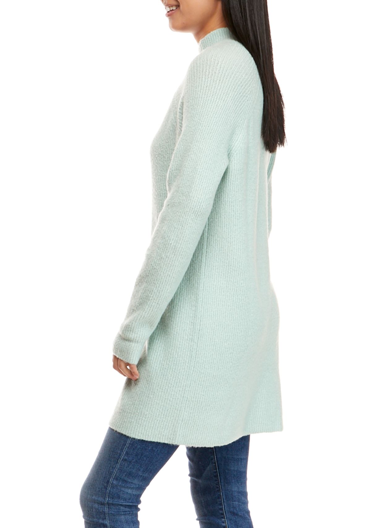 Womens Long Sleeve Tunic Sweater