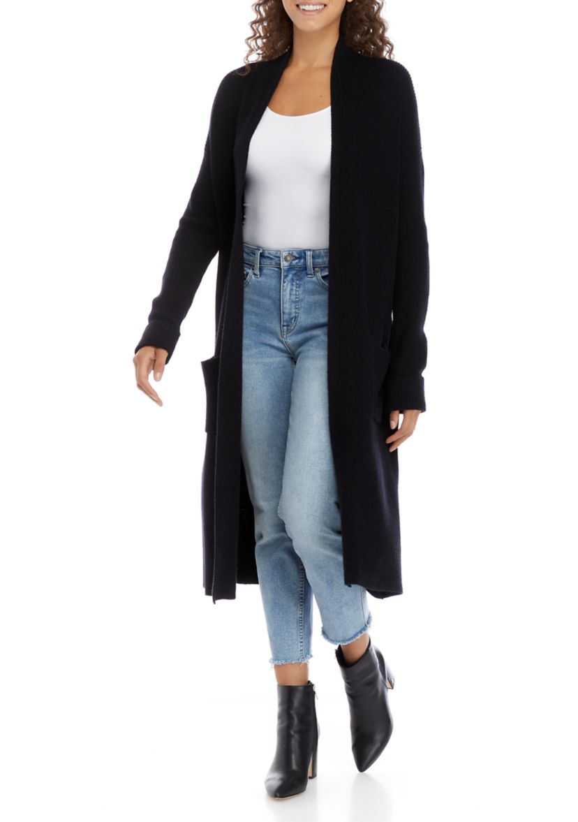 Womens Long Sleeve Essential Cardigan 