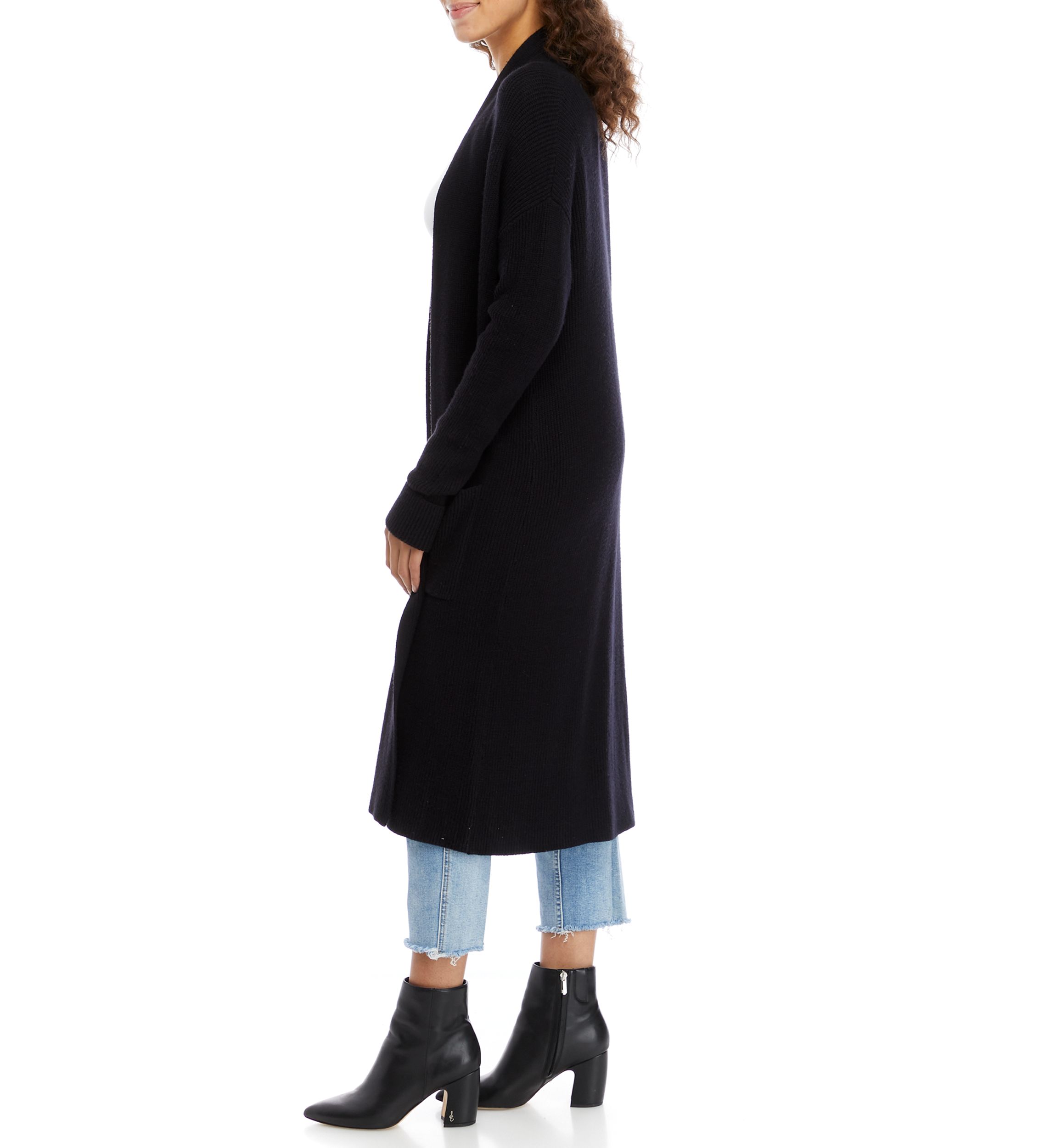 Womens Long Sleeve Essential Cardigan 