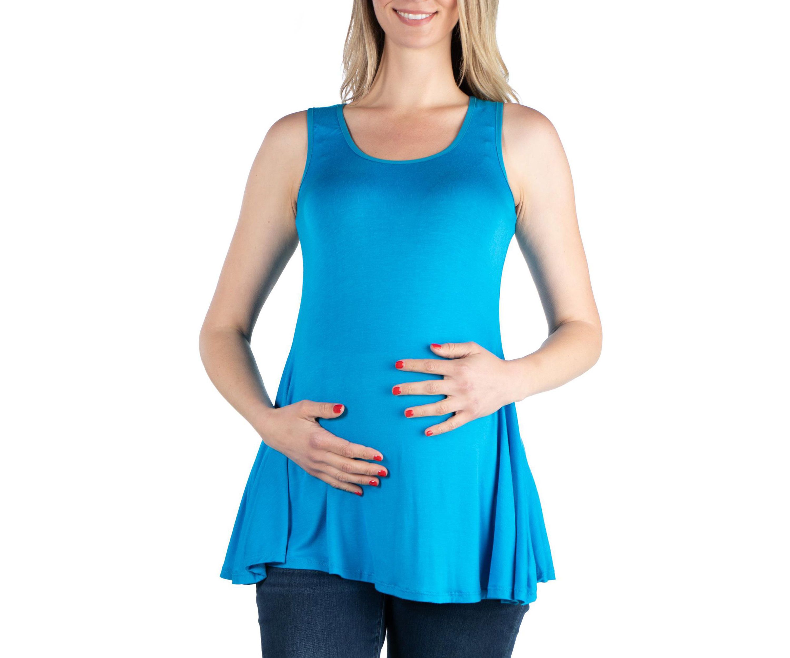 Scoop Neck Sleeveless Maternity Tank Top