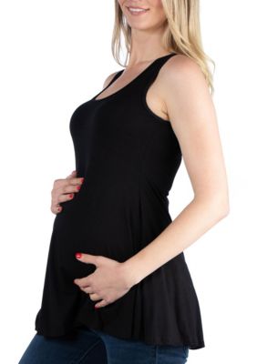 Scoop Neck Sleeveless Maternity Tank Top