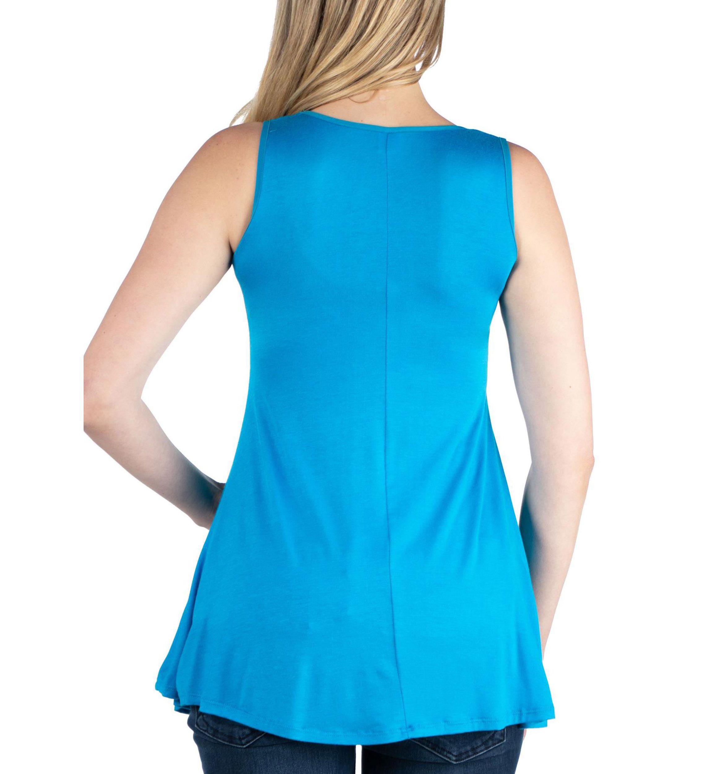Scoop Neck Sleeveless Maternity Tank Top