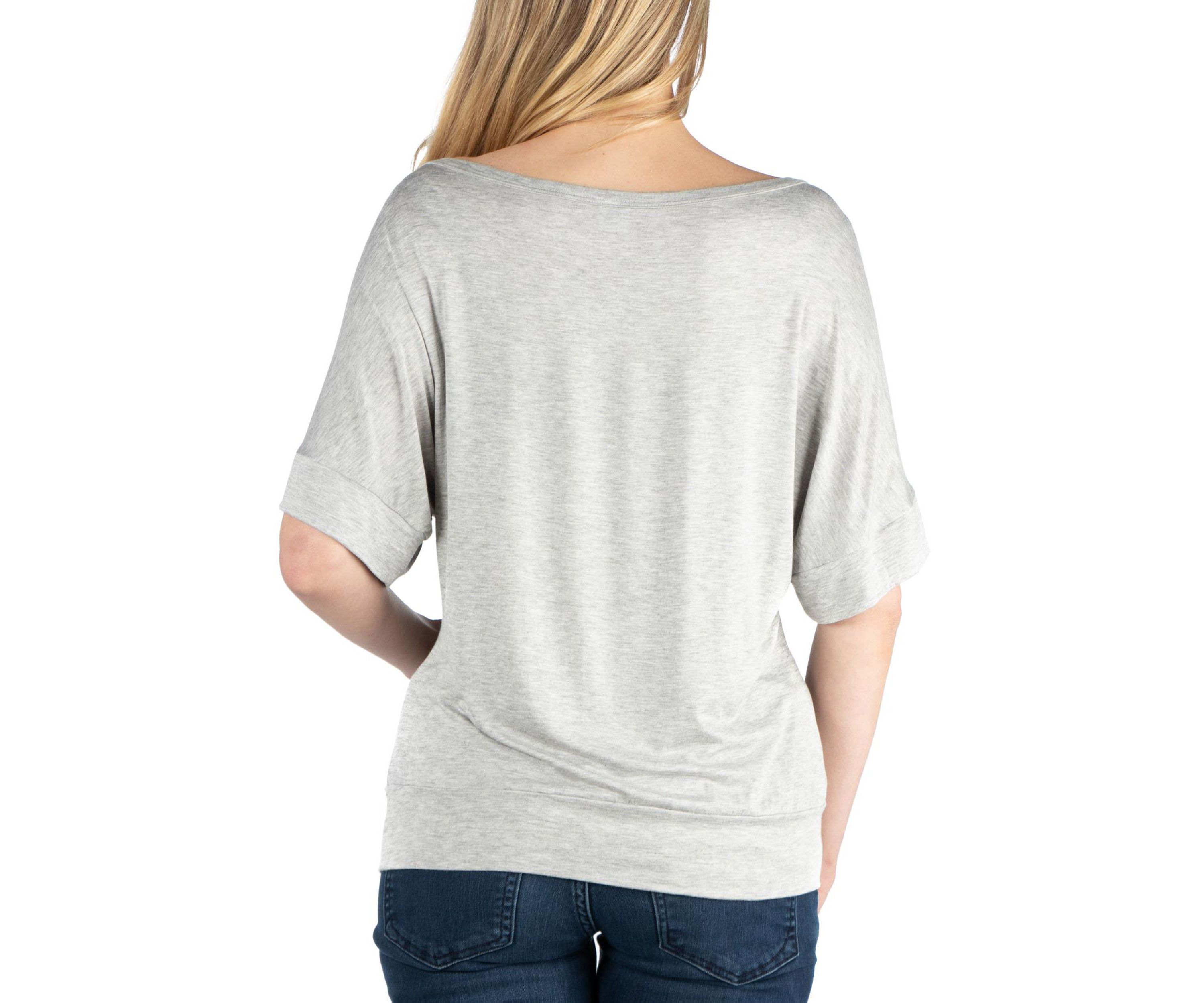 Loose Fit Dolman Maternity Top with Wide Sleeves