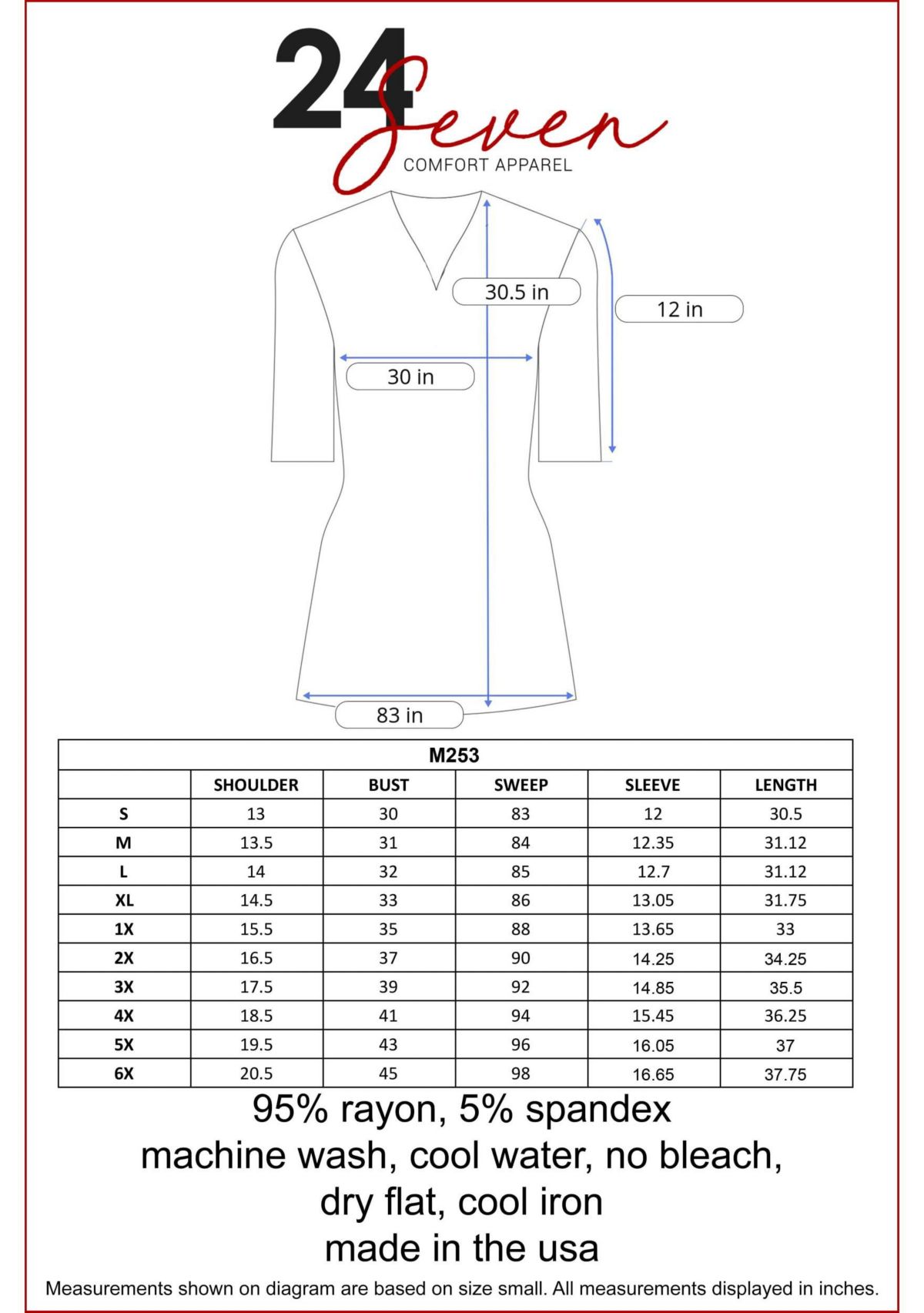 Quarter Sleeve Maternity Tunic Top with Button Detail