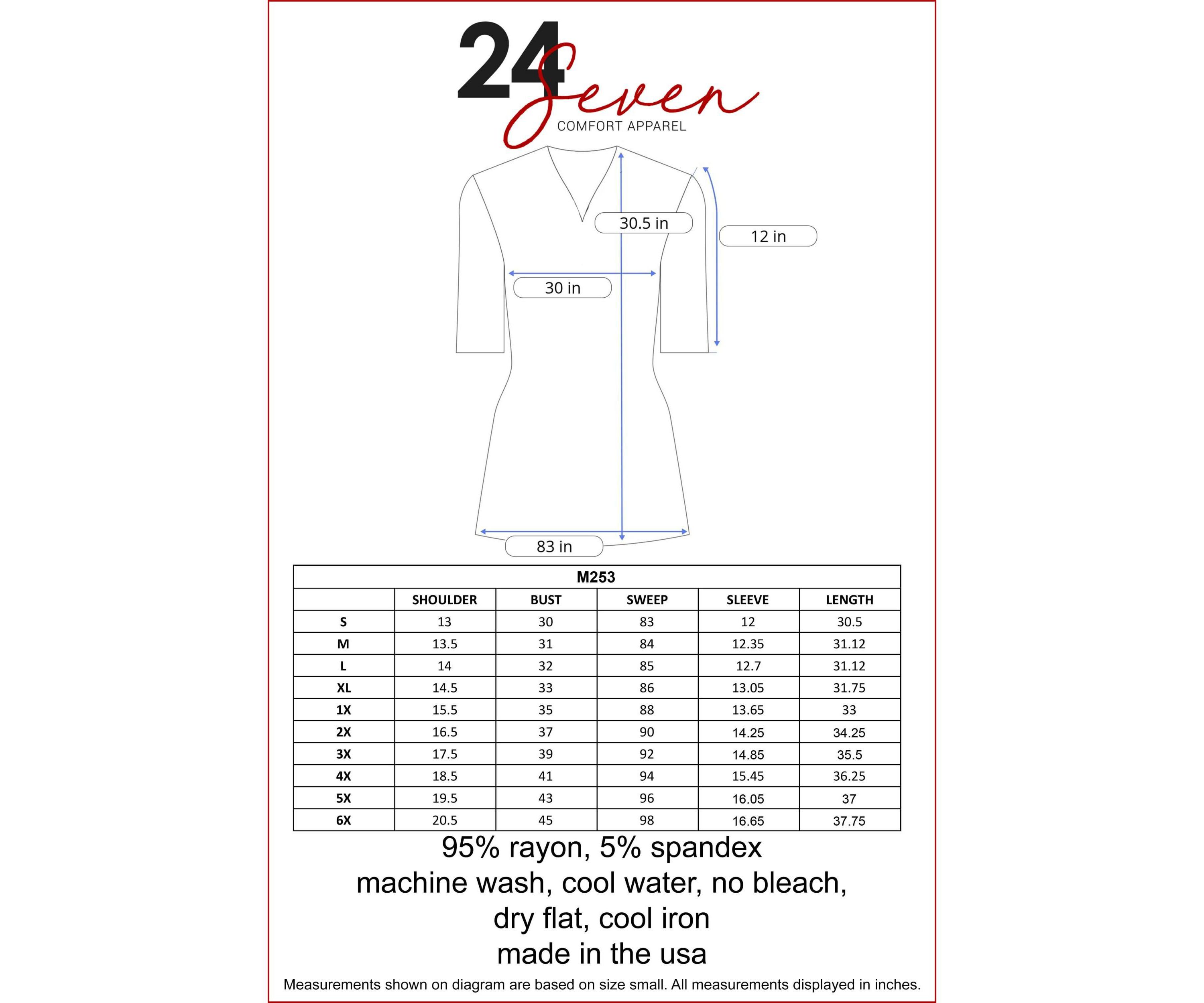Quarter Sleeve Maternity Tunic Top with Button Detail