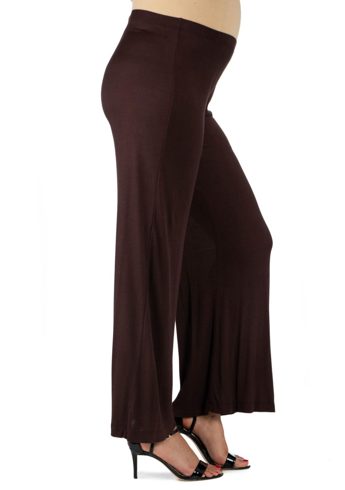 Womens Comfortable Solid Color Maternity Palazzo Pants
