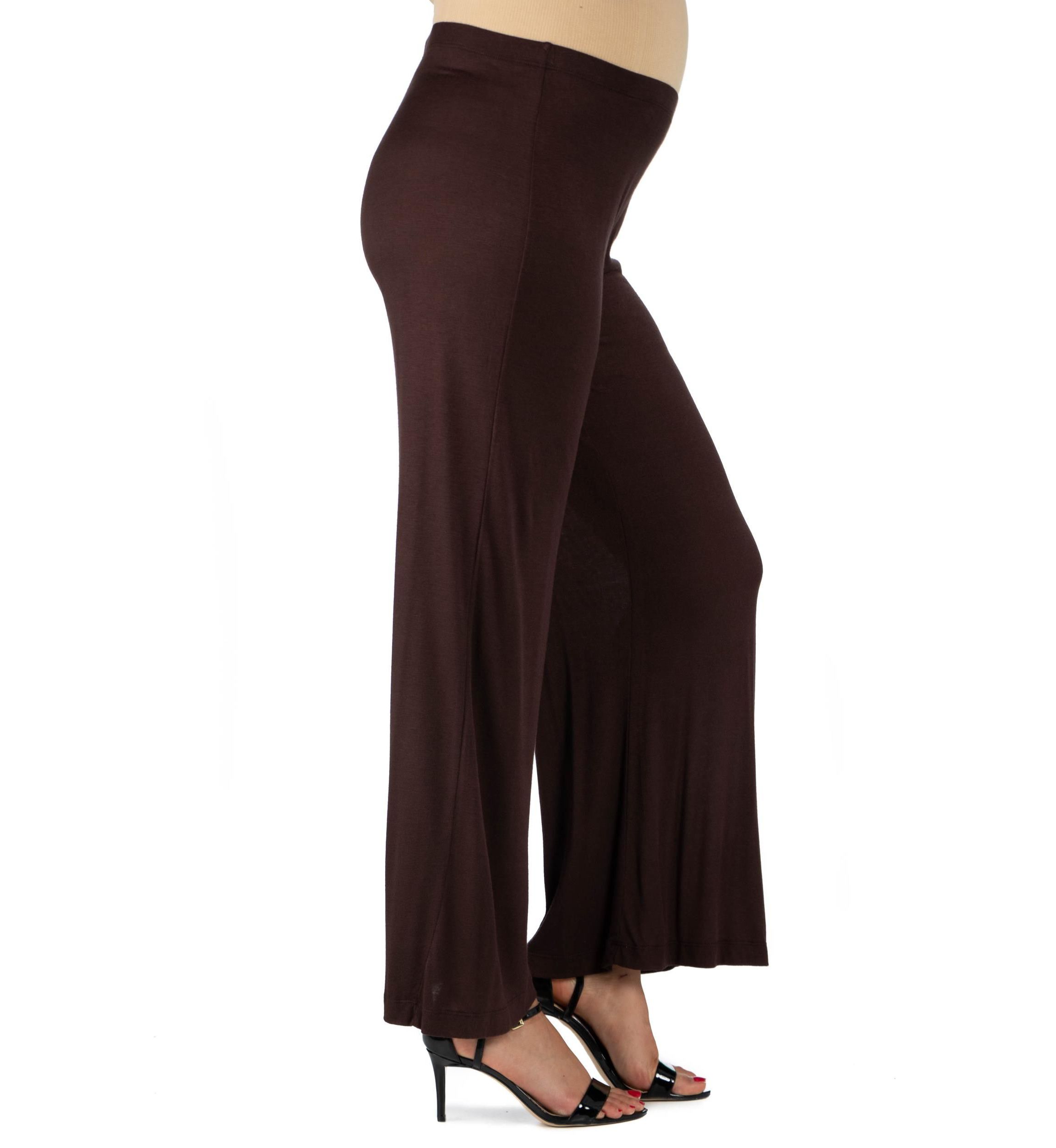 Womens Comfortable Solid Color Maternity Palazzo Pants