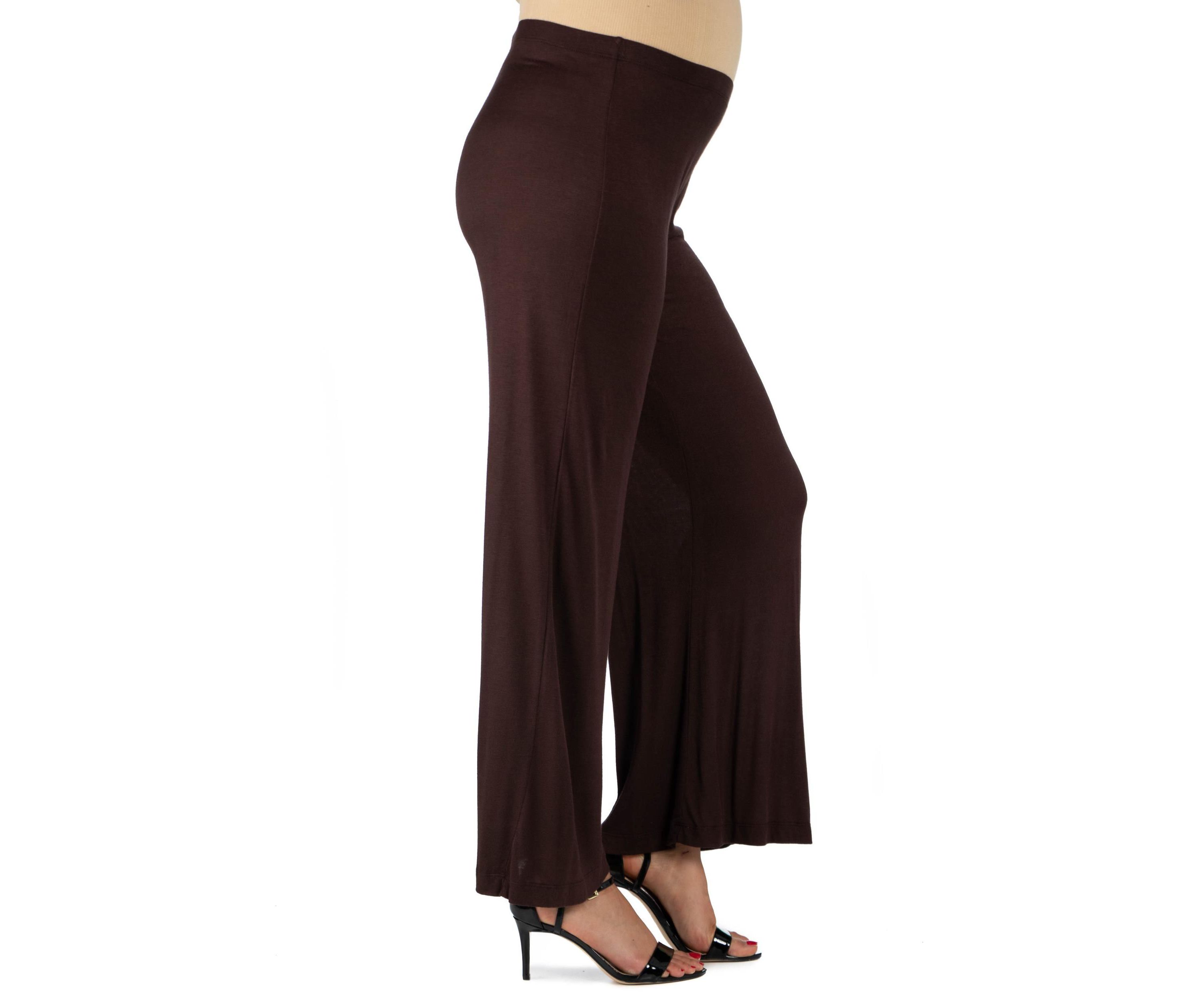 Womens Comfortable Solid Color Maternity Palazzo Pants