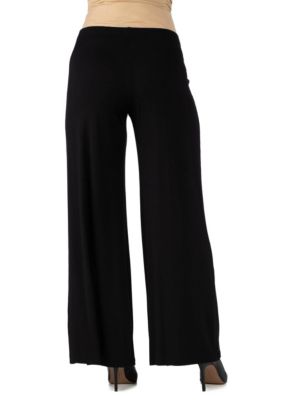Womens Comfortable Solid Color Maternity Palazzo Pants