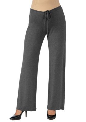 24seven Comfort Apparel Womens Comfortable Drawstring Maternity Lounge Pants