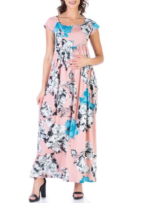24seven Comfort Apparel Sleeveless Empire Waist Maxi Dress | belk