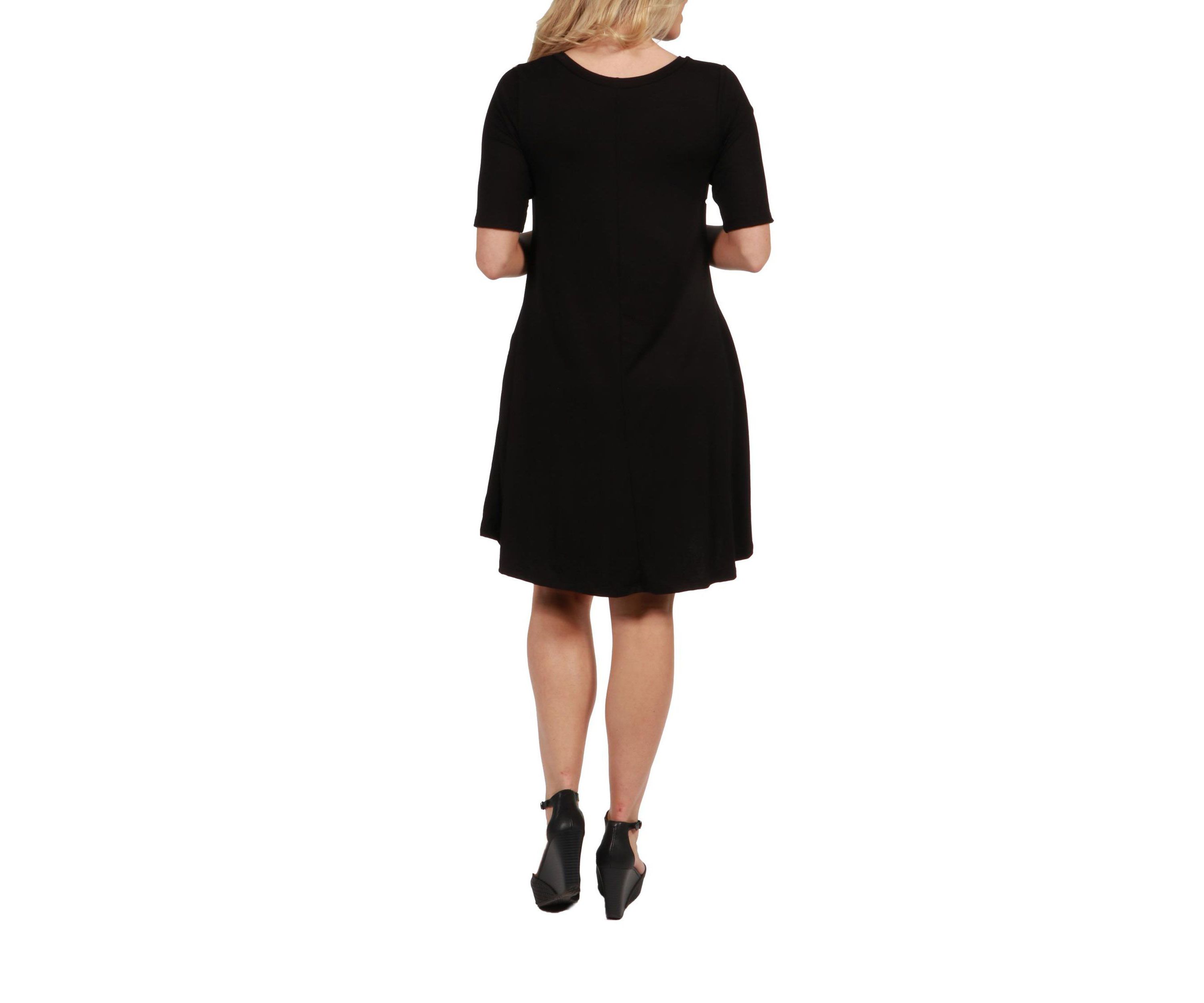 Soft Flare T Shirt Maternity Dress with Pocket Detail